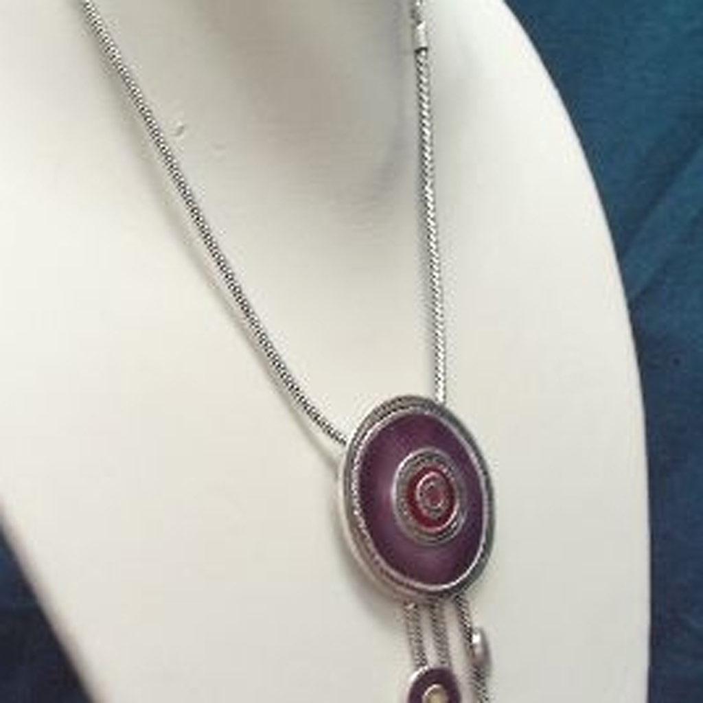 Les Trésors De Lily [C5329] - Collier Créateur 'Byzance' Violet