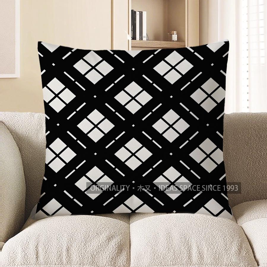 

Home Decor Floral Art: Pink & Green Botanical Pillow Cover Pattern Cushion Cover Suitable for Sofa Bedroom Car Pillow Cover 40x40cm