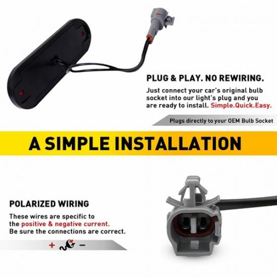 Rear Left & Right fits 1996-2000 Toyota RAV4 LED Side Marker Light Signal Lamp V