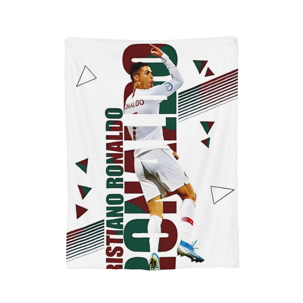 CR7 Football Blanket Cover Fleece Throw Blanket Bed Sofa Printed Soft Warm Bedspreads,