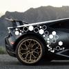 52 st Honeycomb Auto Vinyl Dekaler Stora och Små Kombinerade sexkantiga klistermärken DIY Bilkaross Cool Styling Öppen stil Dekoration