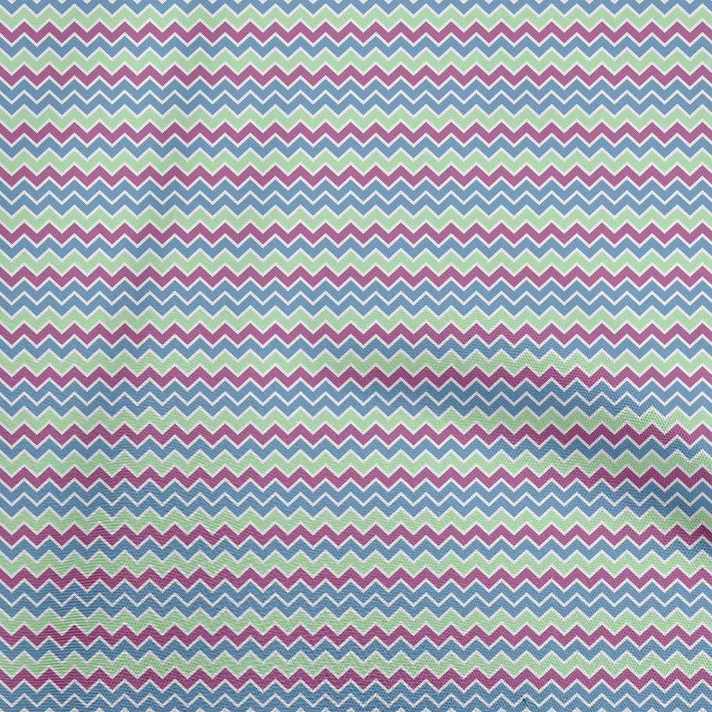 oneOone Cotton Flex Olive Green Fabric Chevron Sewing Material Print Fabric By The Yard 40 Inch