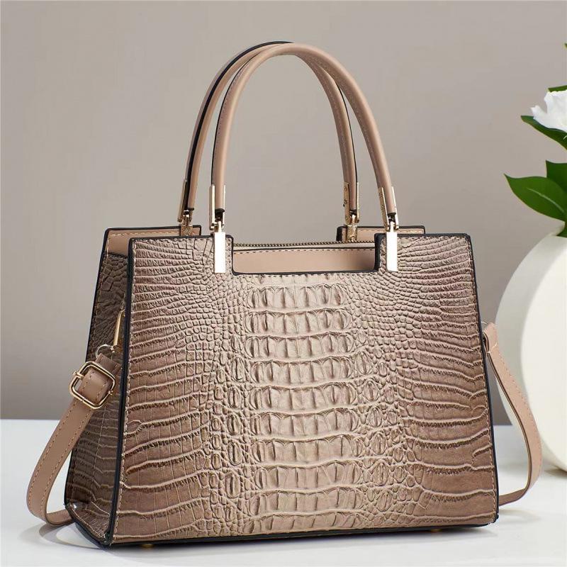 Crocodile Pattern Handbag Atmospheric Versatile Shoulder Messenger Bag Capacity Ladies Texture Large Bags