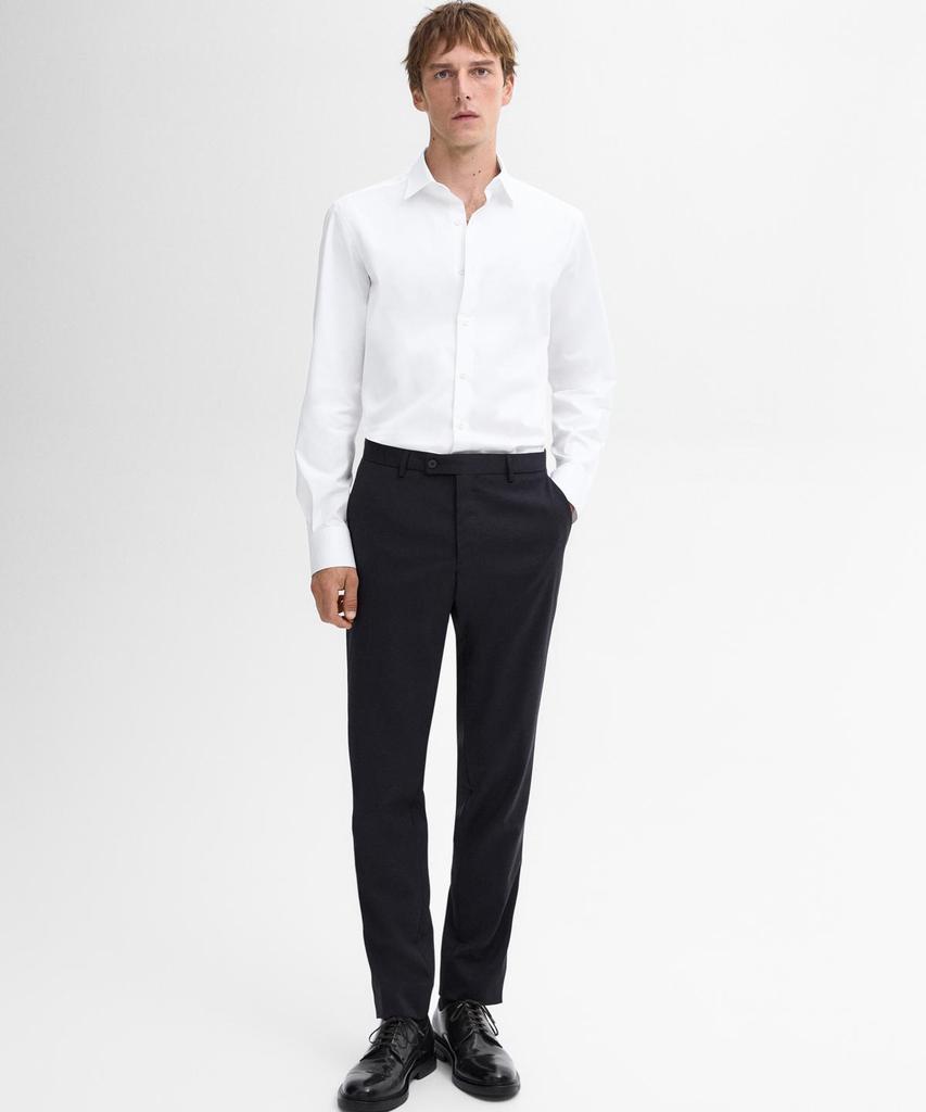 Masimodutti Slim Fit 100% Cotton Poplin Shirt