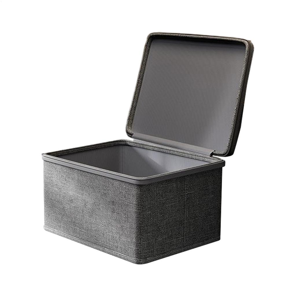 Large Storage Box with Lock Stackable Storage Container Secure with Handle Locking Organizing Bin Washable Shelf Baskets for