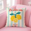 Lemon Amalfi Coast Cushion Cover Short Plush Soft DoubleSided Printing Pillow Case Cozy Sofa Bedroom Home Decor Gift