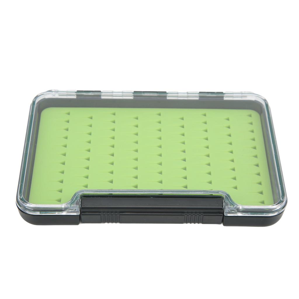 Fly Fishing Box Portable Transparent Impact Resistance Waterproof Silicone Fly Box for Outdoor Fishing 96x17x140mm