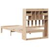 Vidaxl Bed With Shelf, Without Mattress, 90X200 Cm, Pine