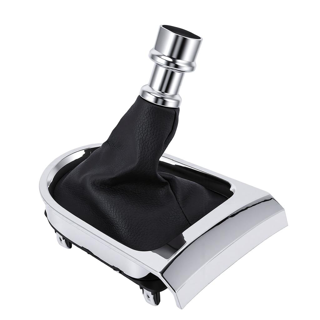 Manual Gear Shift Boot Chrome Trim Replacement for Ford Mustang 2015 2017 GR3Z 7277 AA