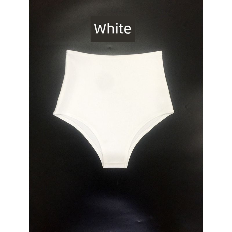 

European and American All-Matching Multi-Color Mid-High Waist Hip-Revealing Singer Shorts White S