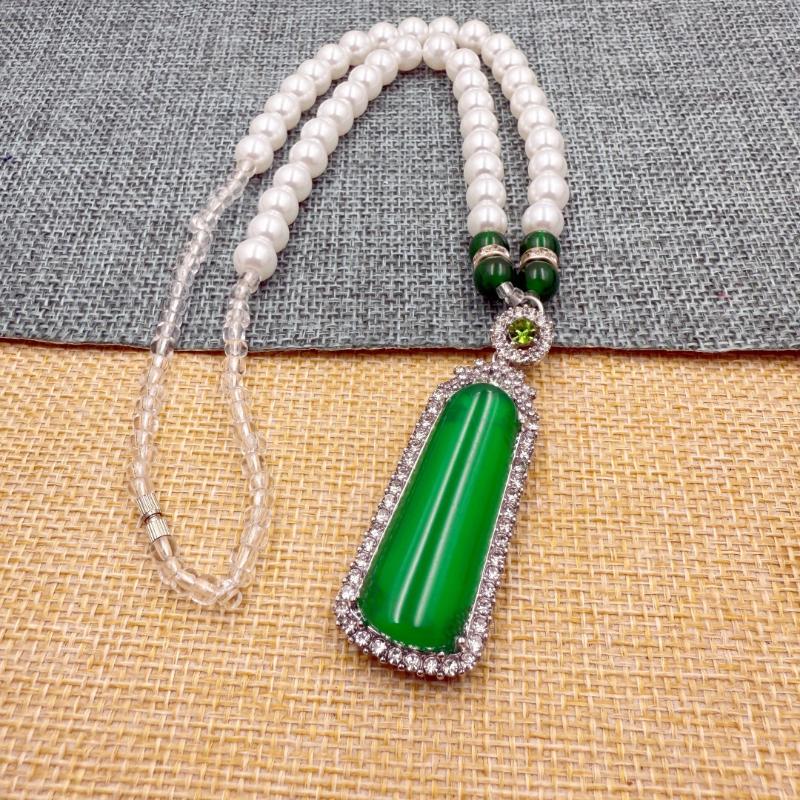 Chinese Style Pearl Guanyin Buddha Necklace Pendant Exquisite Versatile Sweater Chain Fashion Jewelry Mother'S Day Gift