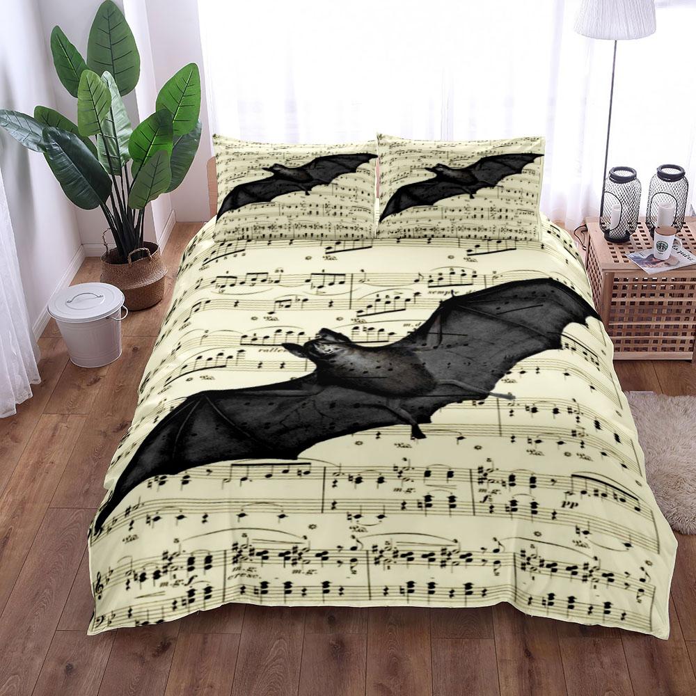 

Лилово-розовые летучие мыши Комплект пододеяльника Кинг Квин Дабл Фулл Твин Одинарный размер Набор постельного белья 140x200cm