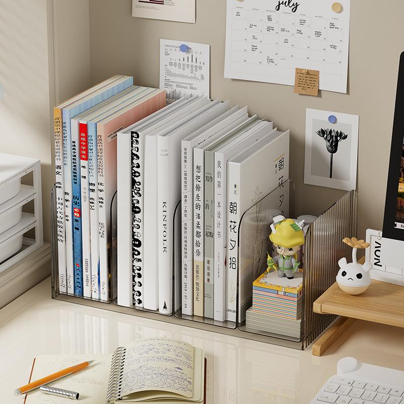 

Настольный органайзер для книг и студентов серый