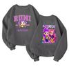 Children's Fashionable Lightweight Long-sleeved Round Neck Pullover With Pockets Printed Pullover