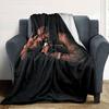 1pc 2PacHip Hop Blanket Soft Lightweight All Season Multi Purpose Throw for Sofa, Bed, Office & Picnics, French Style with Iconic Album Art & Quotes