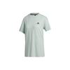 Adidas T Shirts Women's Light Green Crew Neck Moderate Straight Fit GH3801