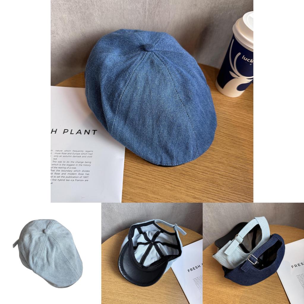Denim Cotton Baseball Cap With Sun Protection Breathability For Casual Wear