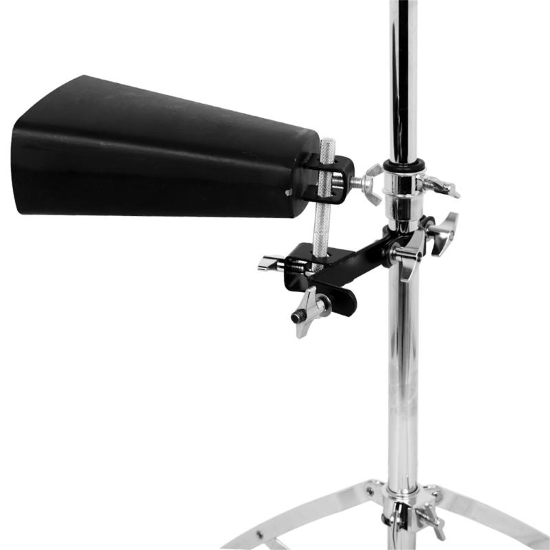 Cowbell Clamp Adjustable Cowbell Mount for Hoop Up or Down Adjustment Cowbell Holder Percussion Drum Cowbell Brackets
