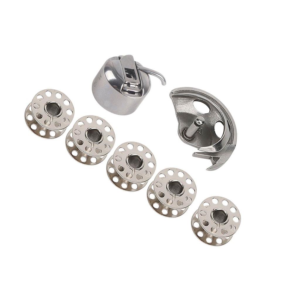 7 шт. Железные шпульки для швейной машины Совместимый набор Простое управление Шпульный колпачок швейной машины Крючок швейной машины