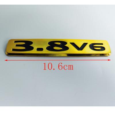 Für Mitsubishi Pajero v73 v87 v93 v97 Autoaufkleber Logo 3.8 V6 Hubraum Buchstabenlogo 1 Stück