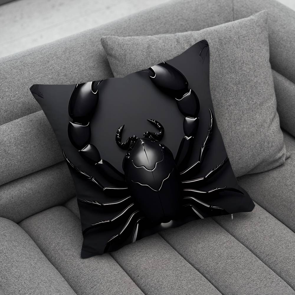 Scorpion Cool Animal Pillow Case For Home Bedroom Car Office Decoration Living Room Sofa Cushion Cover Suitable