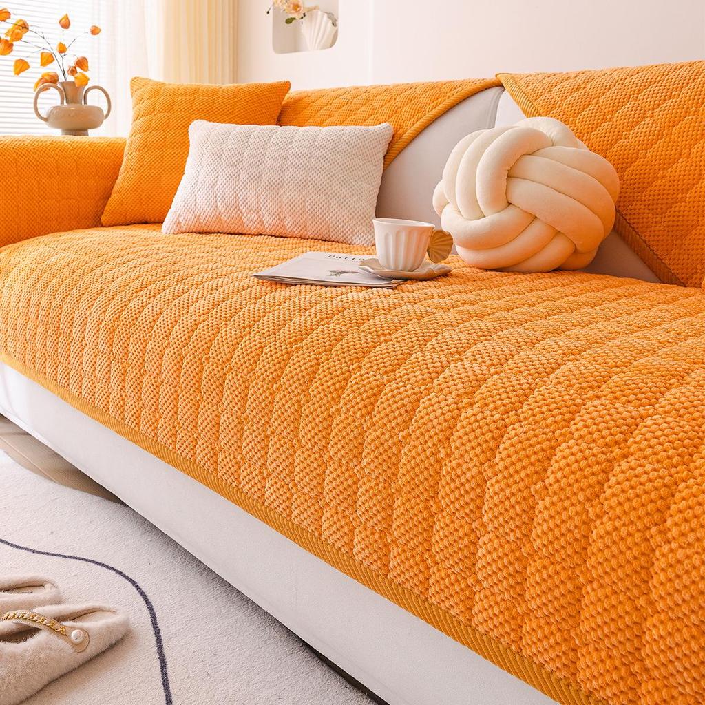 Universal Corduroy Sofa Cushion, Non-slip Autumn/Winter Cover, 2025 Simple Design