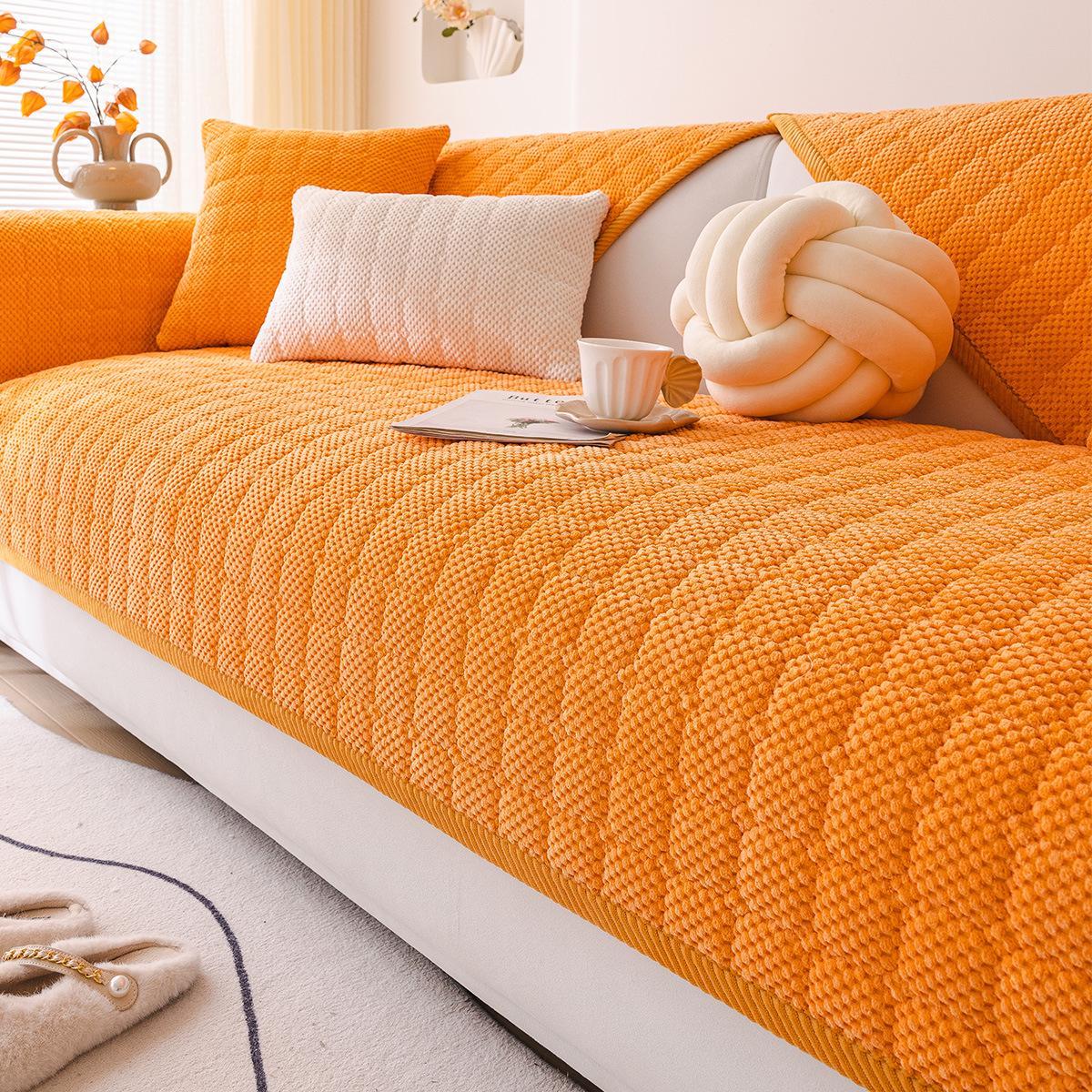 

Universal Corduroy Sofa Cushion, Non-slip Autumn/Winter Cover, 2025 Simple Design 70*70cm Single Piece