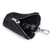 Women's Genuine Leather Cowhide Key Case - Compact Cylinder for Car and House Keys, Multifunctional and Soft