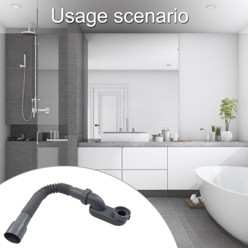 Universal Sink Drain Pipe Retractable Deodorant Sewer Drainage Water Hose Wash Basin Drainer Bathroom Kitchen