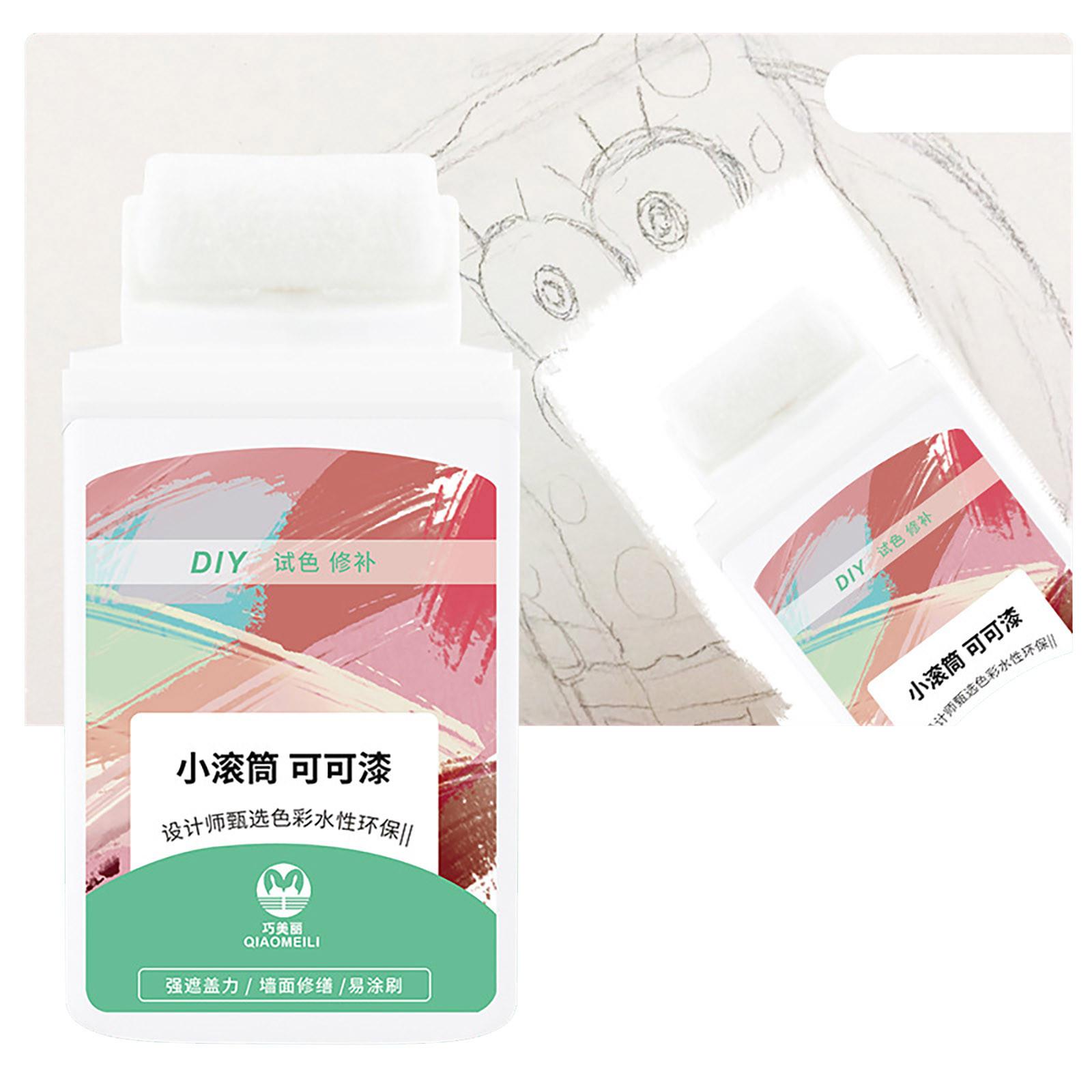 

Набор для покраски стен, валик для нанесения краски на отверстия в стене, средство для ремонта стен с валиком, набор для покраски стен, быстросохнущая паста для краски для стен, 100 мл One Size белый