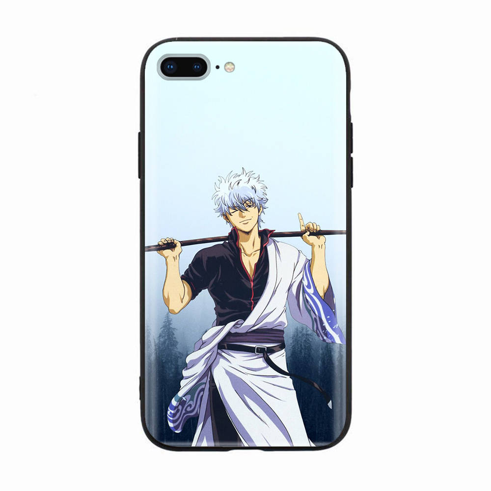 

Черный чехол для Xiaomi Redmi 13C Note 9 iPhone XR 7 8 14 15 11 12 13 X XS Pro Max Samsung A25 S23 S24 FE Ultra Plus GINTAMA Samsung A35 5G чёрный