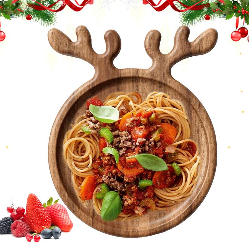 Vánoční podnos Vánoční stromek Vánoční čepice Los Předkrmový talíř Sushi talíře Salát Sašimi Dřevěný Tvarovaný Cukrovinka Miska na svačinu Dezert