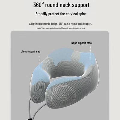 SKG Neck Massage Travel U-Pillow CN Plug (adapter Included)
