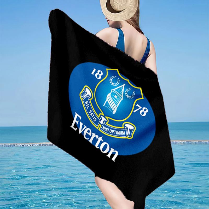 1PC Everton Football Club Crest Beach Towel - Soft,  Absorbent Microfiber, Lightweight, Ideal for The Beach, Parties, Travel, Camping fan gifts