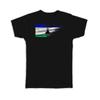 Gift T-Shirt : Lesotho Flag Modern Country Expat