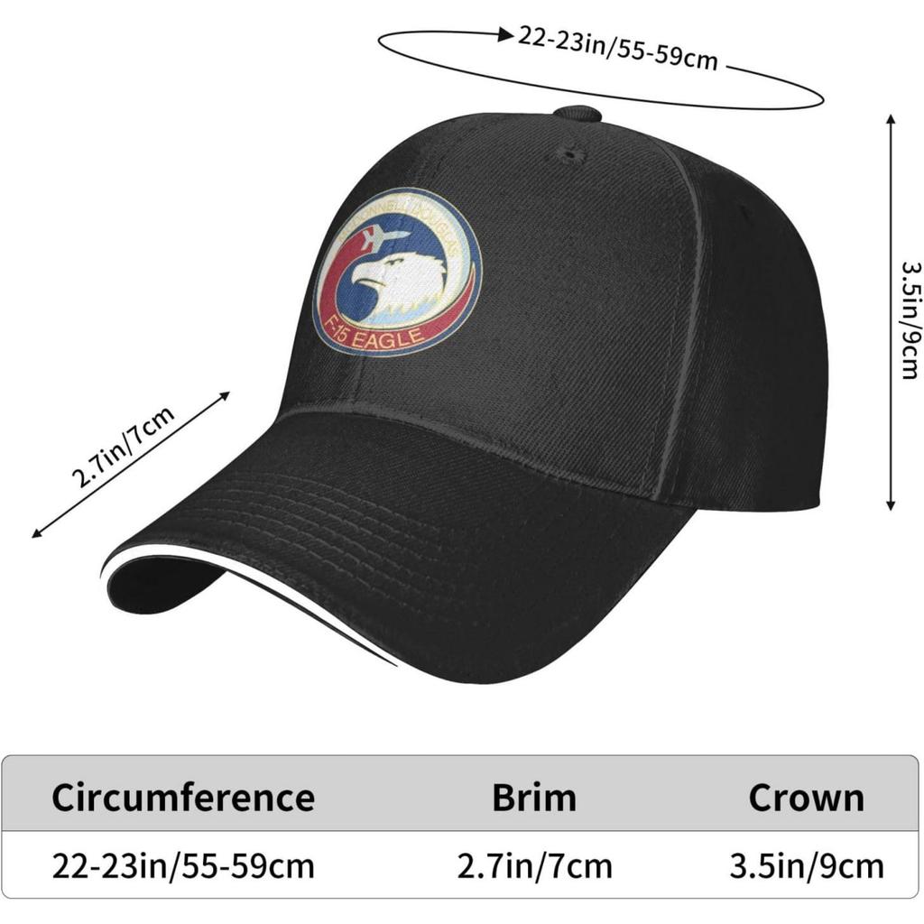 Air Force F-15 Eagle Program Adjustable Baseball Cap Unisex Sandwich Dad Hat Golf Hat