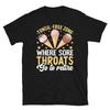 Tonsil-Free Zone Where Sore Throats Go To Retire Short-Sleeve Unisex T-Shirt