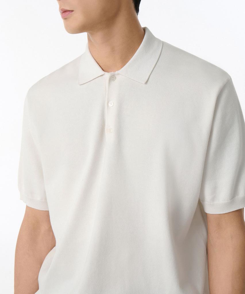 MUSINSA STANDARD Washable Supima Cotton Knitted Polo Shirt [Ivory]