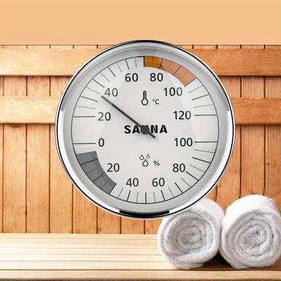 1 buc Cadran Agățat de Perete Higrometru Termometru pentru Saună de Uz Casnic pentru Testarea Temperaturii Camerei Termometru Higrometru pentru Saună