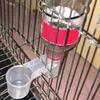 Plastic Pet Bird Drinker Feeder Water Bottle Cup Cat Chicken Pigeon Parrot Hamster Double Nozzle Guide for Family Garden.