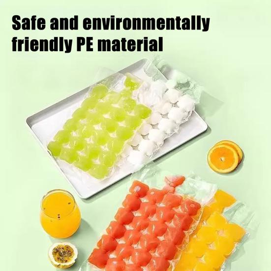 Jednorázový sáček na led Samouzavírací sáčky na výrobu ledu Snadné uvolňování Stohovatelné sáčky na ledové obklady pro koktejly víno Výrobník na mrazení