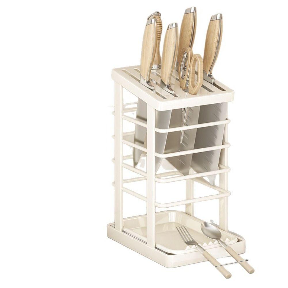Square Kitchen Utensils Storage Holder Black White Kitchen Countertop Storage Rack  Kitchen Use