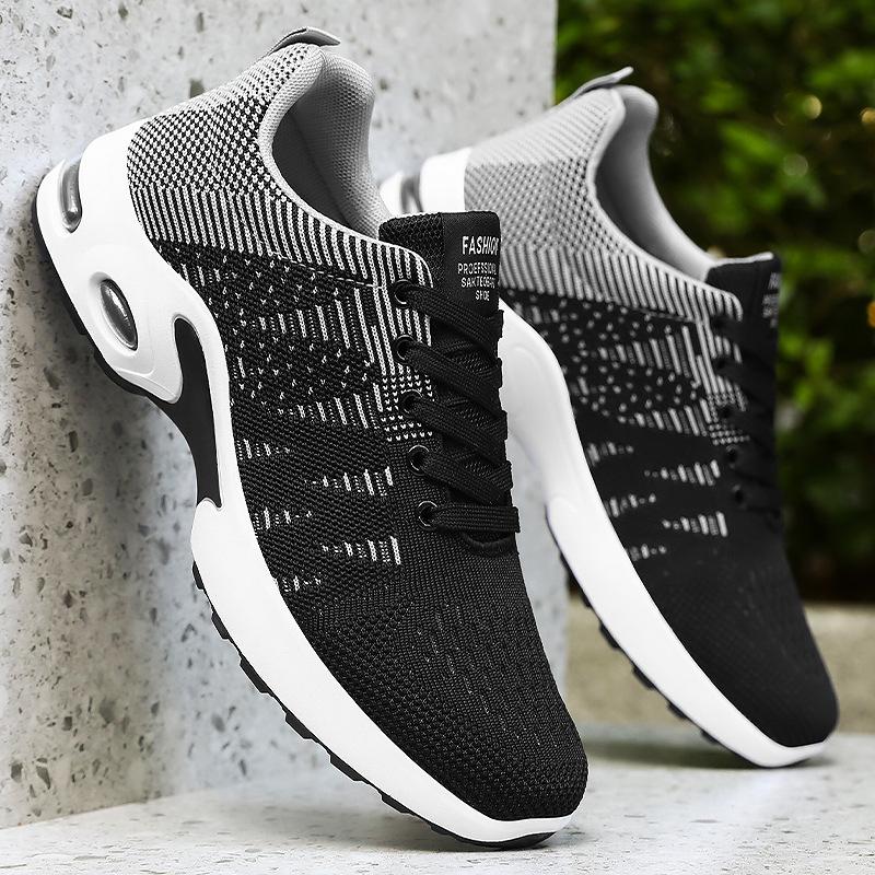 Men's Shoes Summer New Breathable Running Shoes Soft Sole Lightweight Casual All Match Sports Shoes