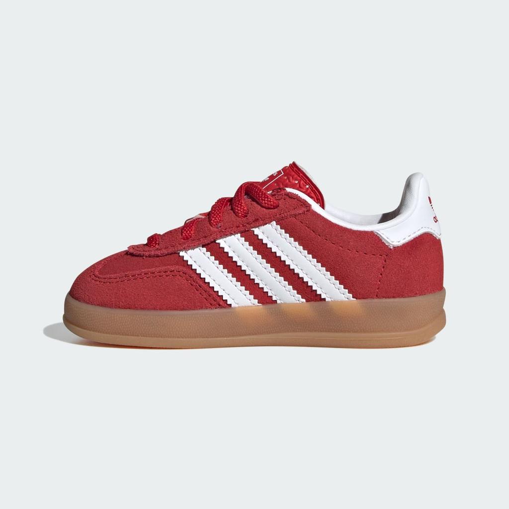 adidas GAZELLE INDOOR CF EL I IH9132 Kids' Originals Sneakers Better Scarlet / Cloud White / Gum