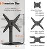 Universal Table Top Pedestal TV Stand Base with Swivel Mount for inches 21-47 HT02B-002