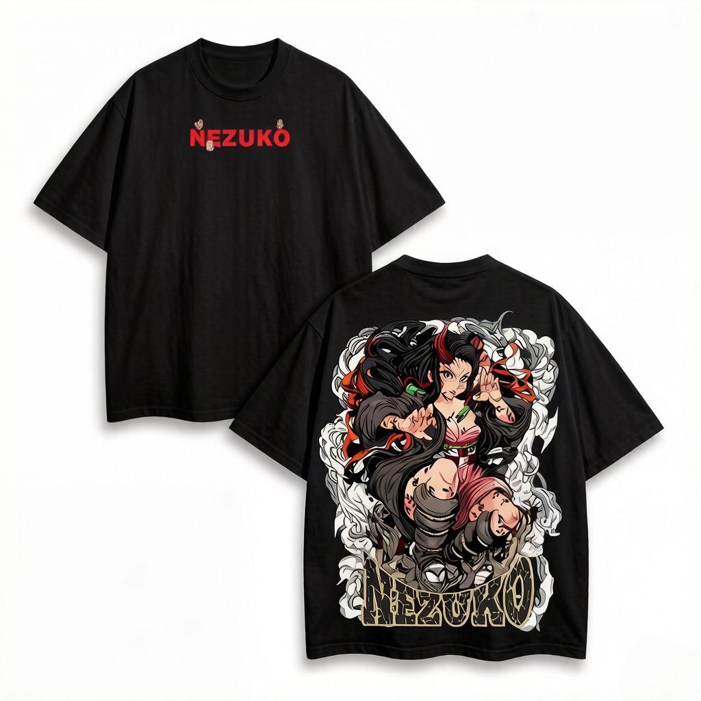 Summer 2000s Retro Demon Hunter Print TShirt for Unisex and Women Short Sleeve Top Streetwear 2026 Edition Anime Print