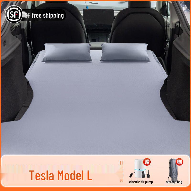Tesla Model Y Inflatable Car Mattress - Rear Seat Travel Bed for Self-Driving Tours