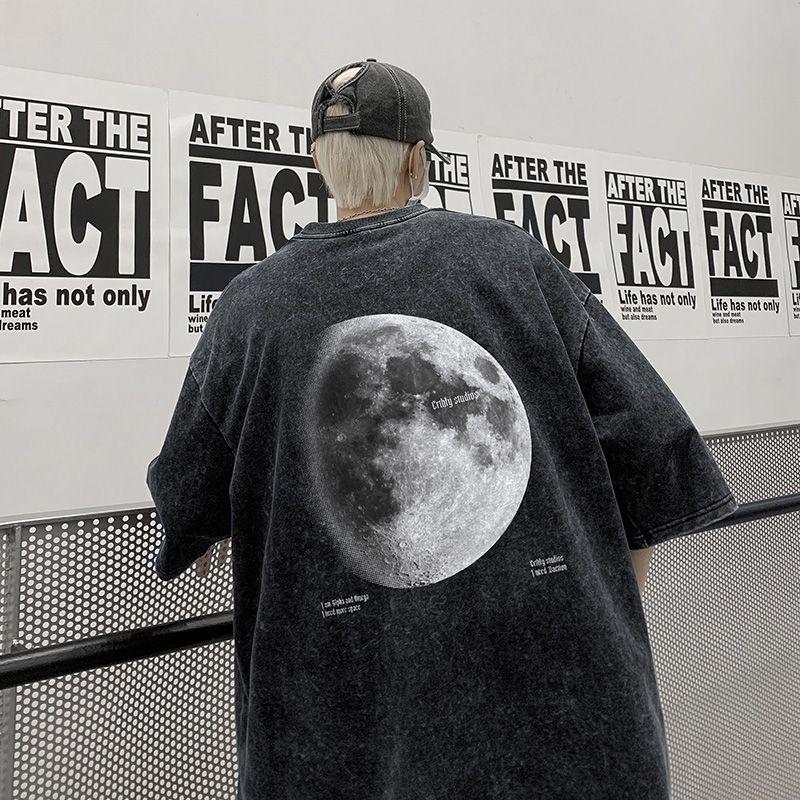 

150.00kg Fashion Fashion Brand T-shirt Men s Summer Heavy Weight Washed Distressed Short Sleeve American High Street Oversize Half Sleeve Black(Upgrade version]) 3XL(105.00 kg-150.00 kg)