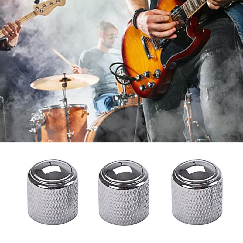 Aluminum Alloys Basses Guitar Knobs Durability Ergonomic Electric Guitar Knobs Basses Guitar Part