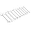 10PCS 72 Tooth Ratchet Wrench 15 Degree Open Double Head Combination Spanner Set 4‑11mm